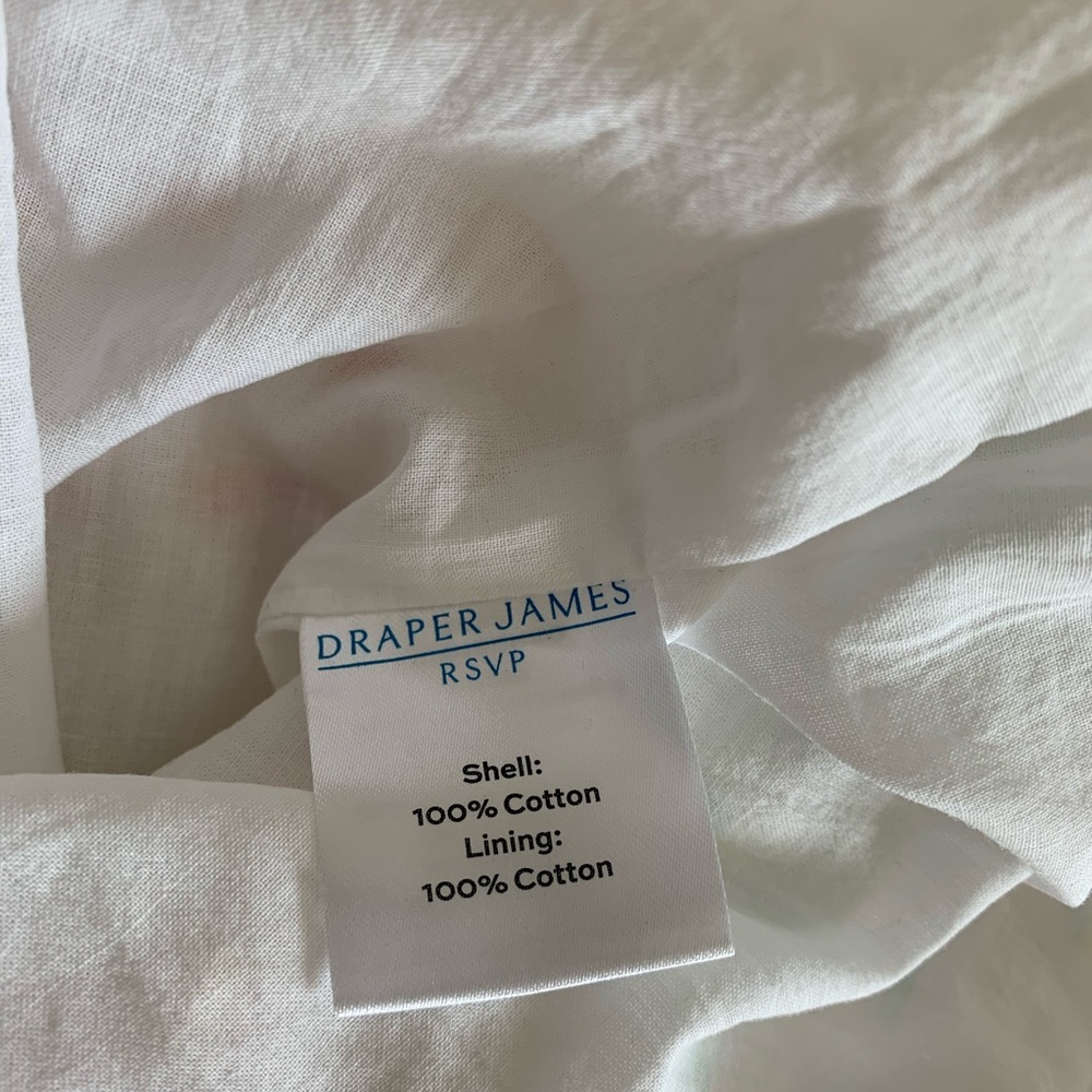 Draper James RSVP midi white cotton dress EEUC size Small - Picture 7 of 7